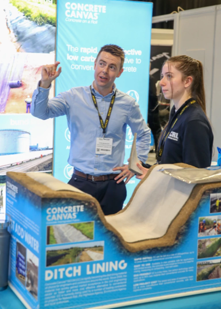 Concrete Canvas Exhibiting at Road Expo Scotland